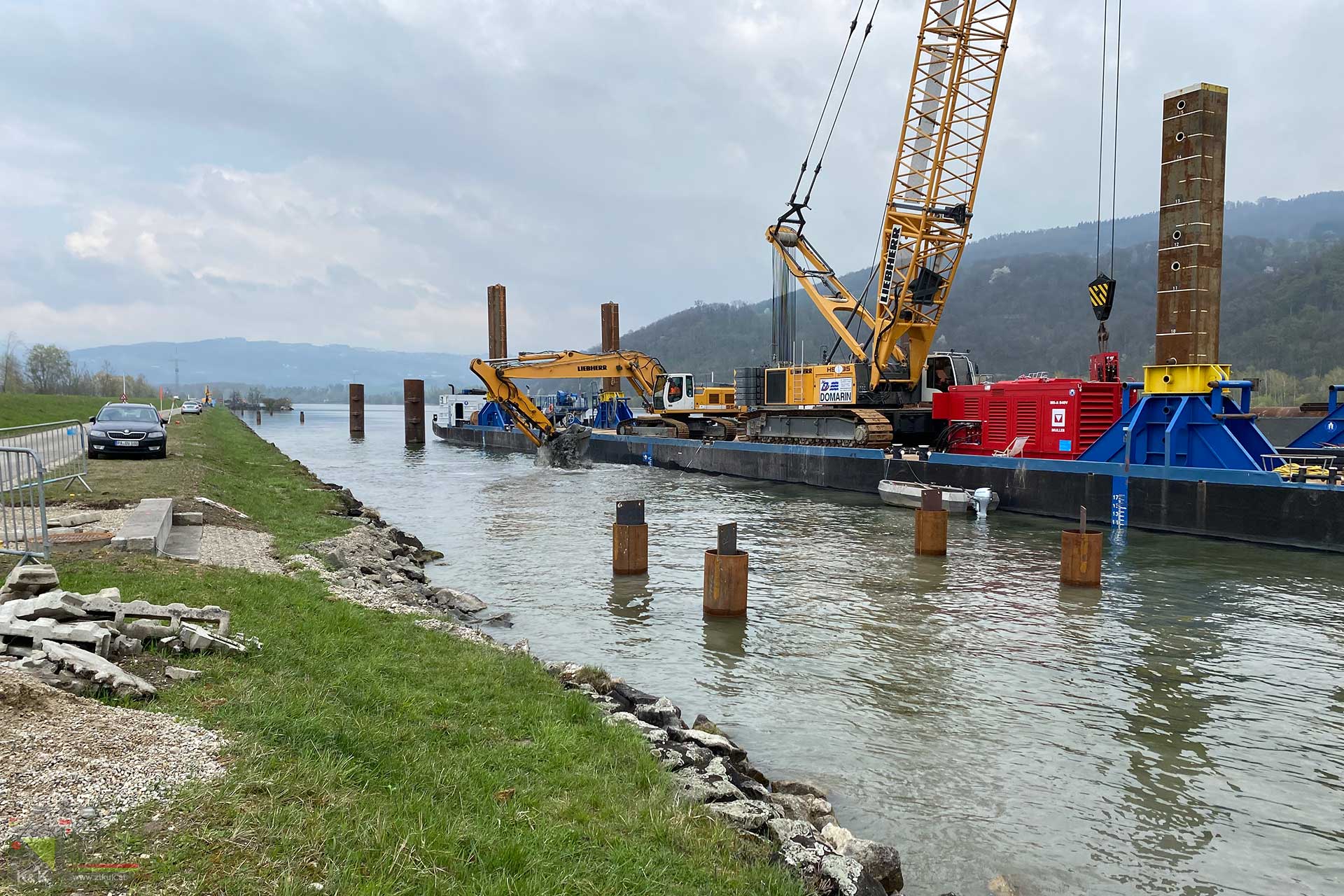 Baustelle Lände Linz