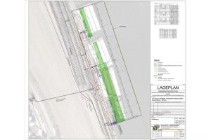 Lageplan Baustelle Lände Linz