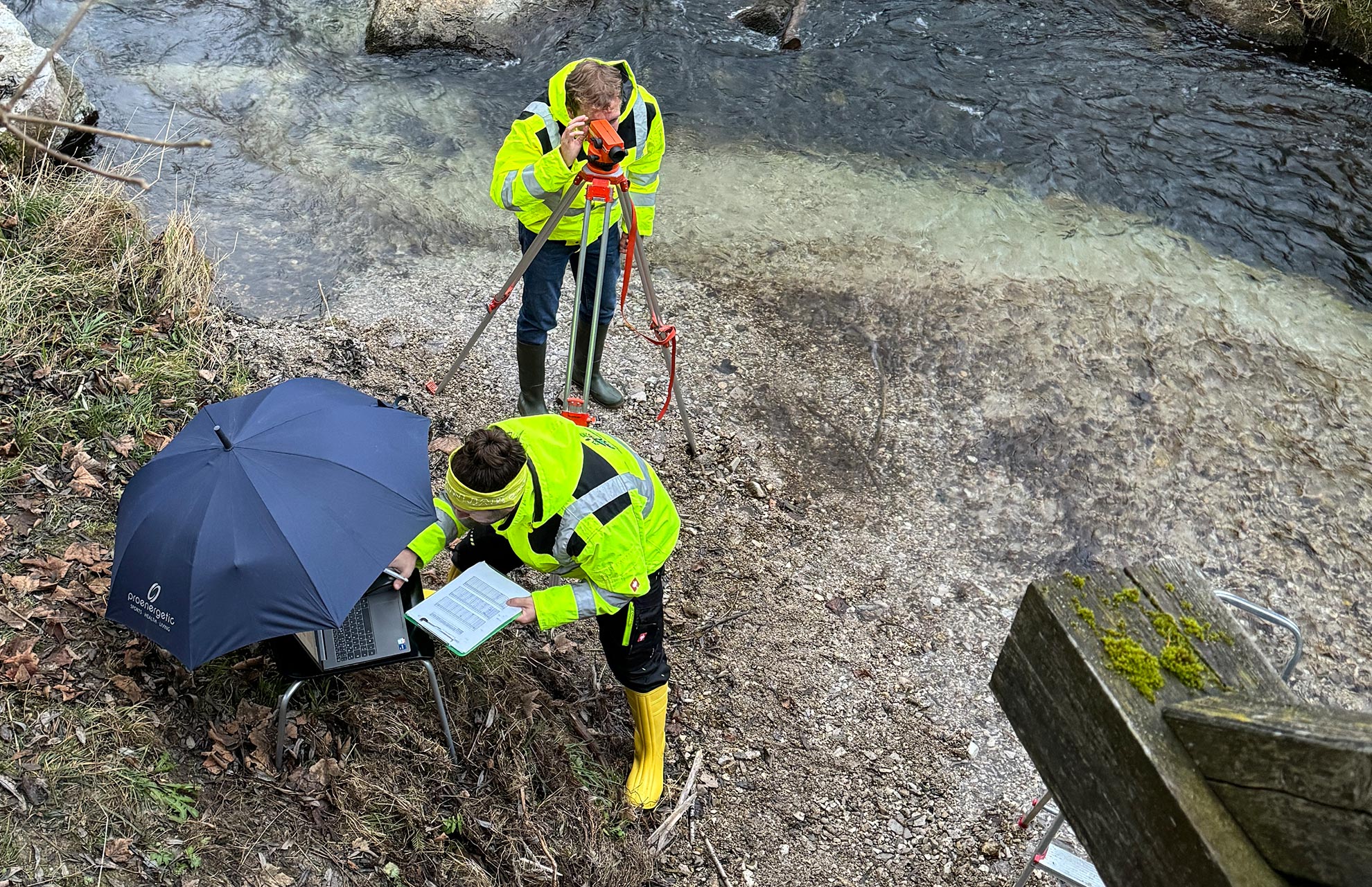 Ziviltechniker vermessen